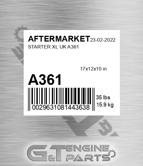 A361 Starter Xl Uk