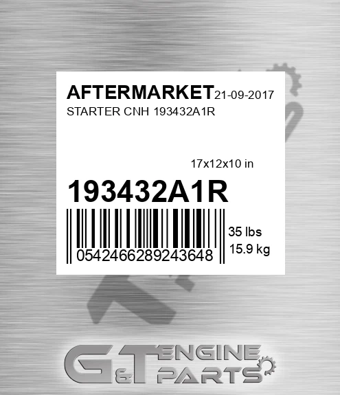 193432A1R Starter Cnh