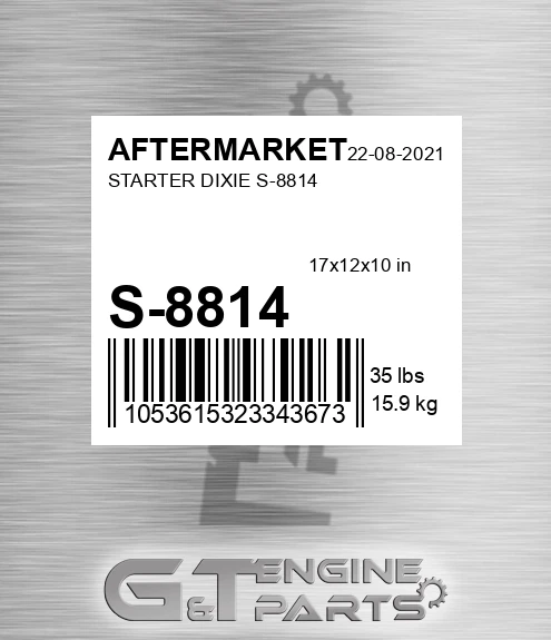 S-8814 Starter Dixie S-8814 for AFTERMARKET