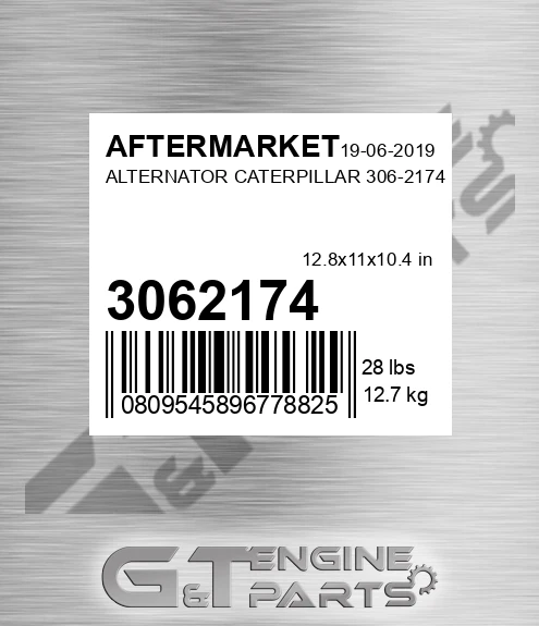 3062174 Alternator Caterpillar for AFTERMARKET