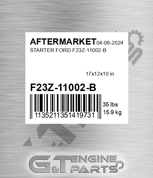 F23Z-11002-B Starter Ford F23z-11002-b for AFTERMARKET