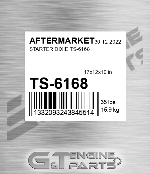 TS-6168 Starter Dixie Ts-6168 for AFTERMARKET