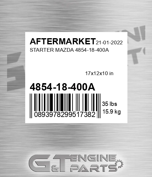4854-18-400A Starter Mazda 4854-18-400a for AFTERMARKET