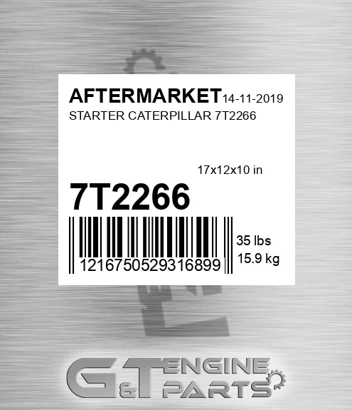 7T2266 Starter Caterpillar for AFTERMARKET
