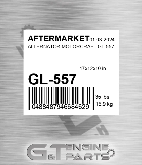 GL-557 Alternator Motorcraft Gl-557 for AFTERMARKET