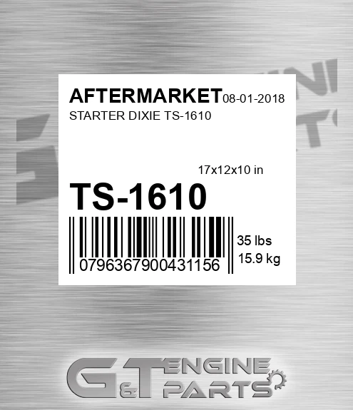 TS-1610 Starter Dixie Ts-1610 for AFTERMARKET