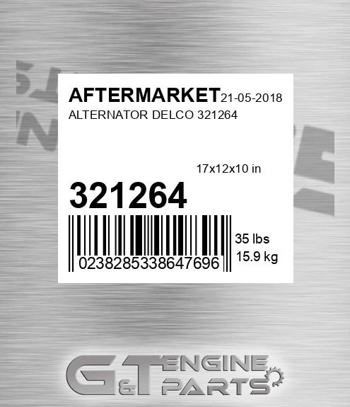 321264 Alternator Delco 321264 for AFTERMARKET
