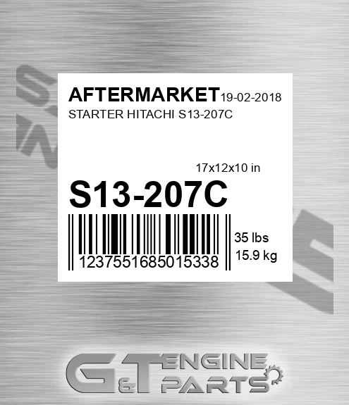 S13-207C Starter Hitachi S13-207c for AFTERMARKET