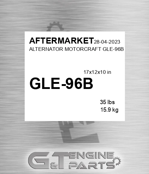 GLE-96B Alternator Motorcraft Gle-96b for AFTERMARKET