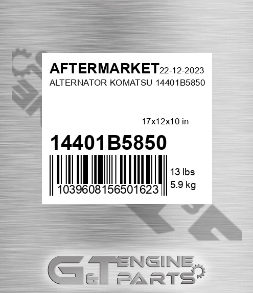 14401B5850 Alternator Komatsu for AFTERMARKET