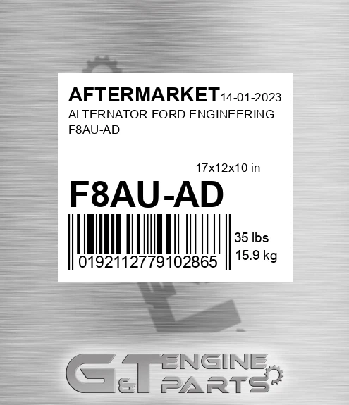 F8AU-AD Alternator Ford Engineering F8au-ad for AFTERMARKET