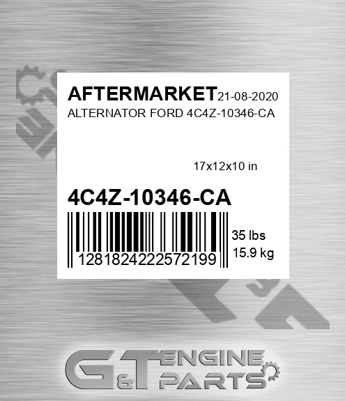 4C4Z-10346-CA Alternator Ford 4c4z-10346-ca for AFTERMARKET
