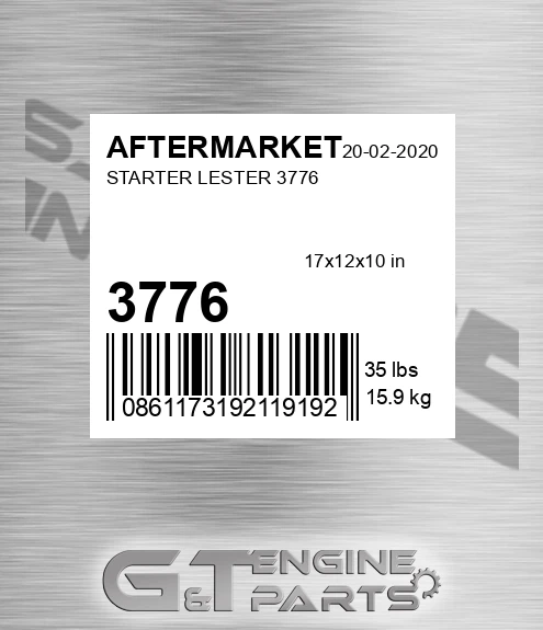 3776 Starter Lester for AFTERMARKET