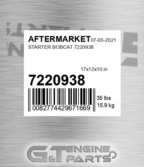 7220938 Starter Bobcat for AFTERMARKET