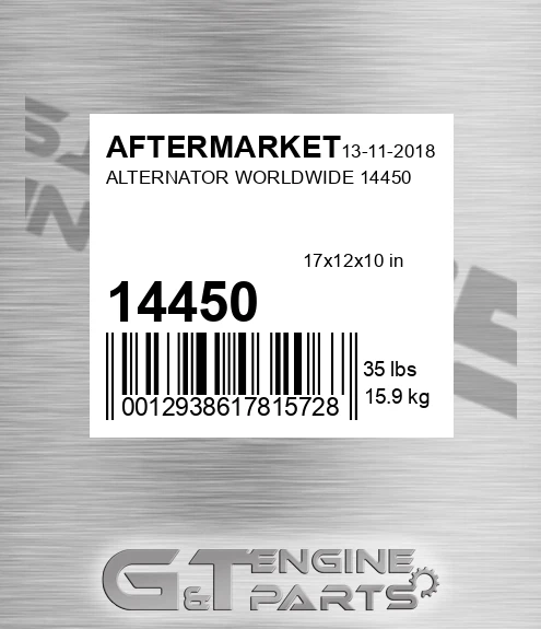 14450 Alternator Worldwide for AFTERMARKET