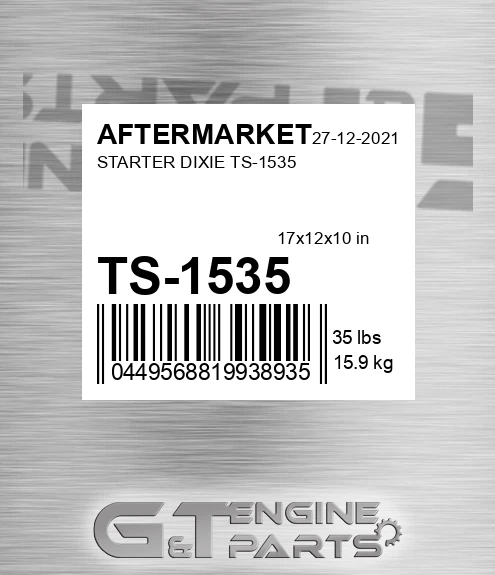 TS-1535 Starter Dixie Ts-1535 for AFTERMARKET