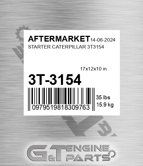 3T-3154 Starter Caterpillar for AFTERMARKET