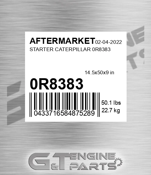 0R8383 Starter Caterpillar 0r8383 for AFTERMARKET