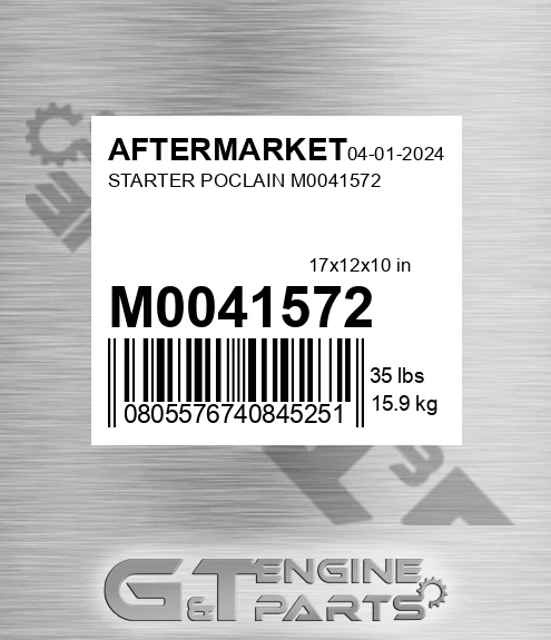M0041572 Starter Poclain for AFTERMARKET