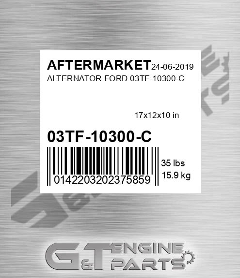 03TF-10300-C Alternator Ford 03tf-10300-c for AFTERMARKET