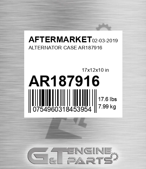 AR187916 Alternator Case