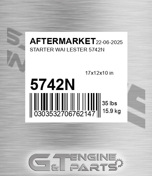 5742N Starter Wai Lester for AFTERMARKET