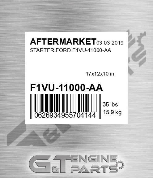 F1VU-11000-AA Starter Ford F1vu-11000-aa for AFTERMARKET