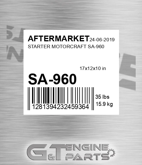 SA-960 Starter Motorcraft Sa-960 for AFTERMARKET