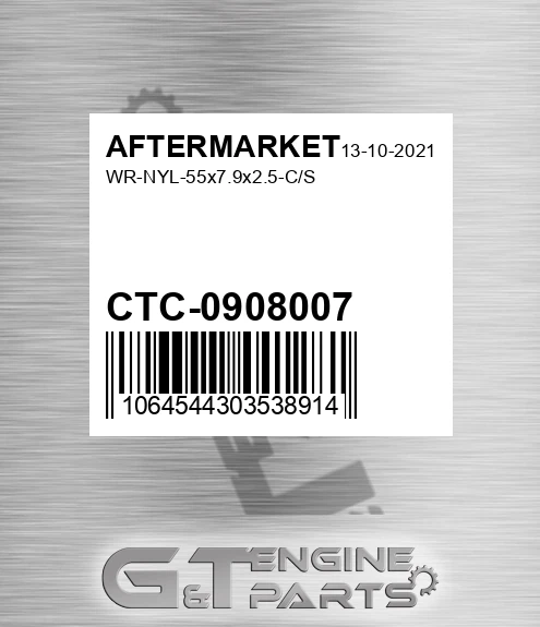 CTC-0908007 Wr-nyl-55x7.9x2.5-c/s