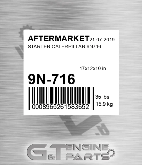 9N-716 Starter Caterpillar for AFTERMARKET