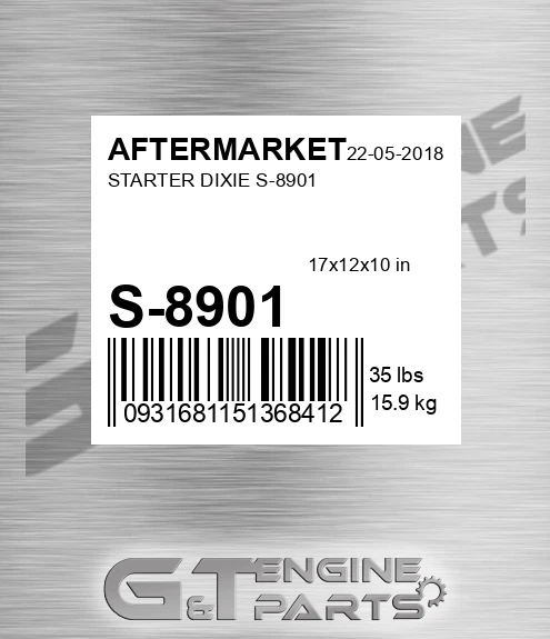 S-8901 Starter Dixie S-8901