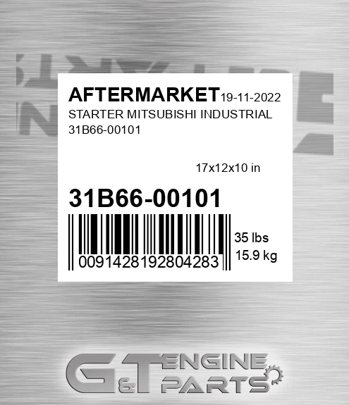 31B66-00101 Starter Mitsubishi Industrial 31b66-00101 for AFTERMARKET