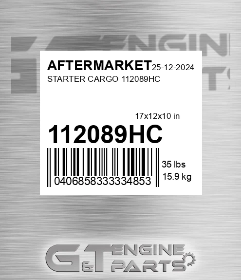 112089HC Starter Cargo