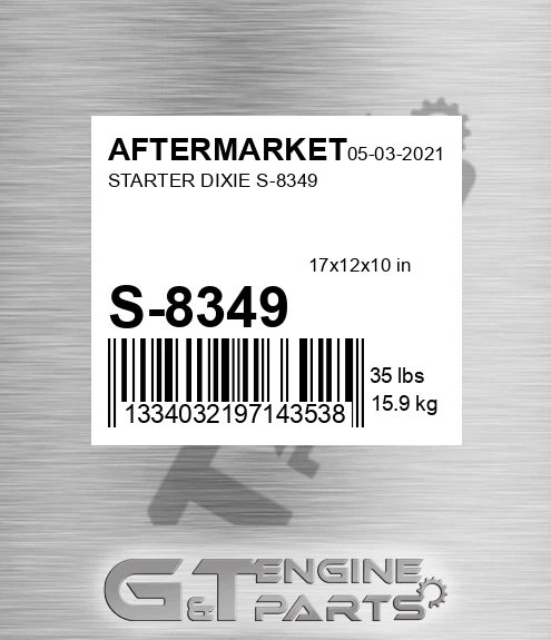 S-8349 Starter Dixie S-8349 for AFTERMARKET