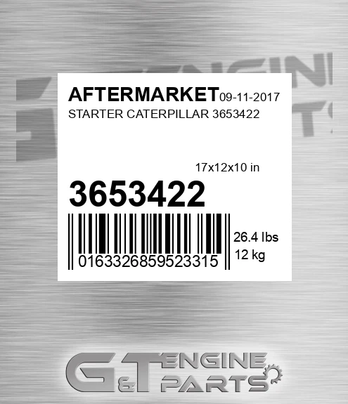3653422 Starter Caterpillar 3653422 for AFTERMARKET