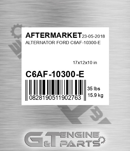 C6AF-10300-E Alternator Ford C6af-10300-e for AFTERMARKET