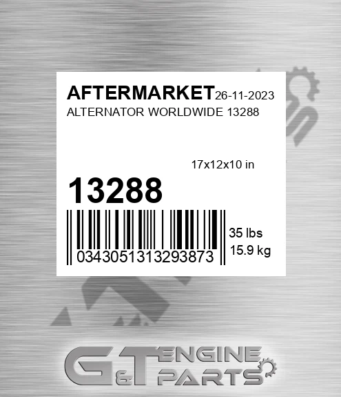 13288 Alternator Worldwide
