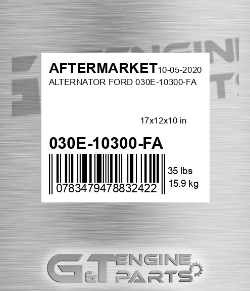 030E-10300-FA Alternator Ford 030e-10300-fa for AFTERMARKET
