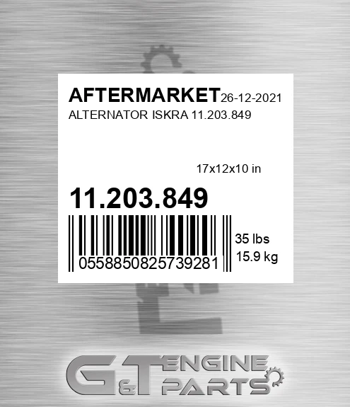 11.203.849 Alternator Iskra for AFTERMARKET
