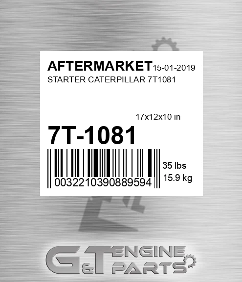 7T-1081 Starter Caterpillar for AFTERMARKET