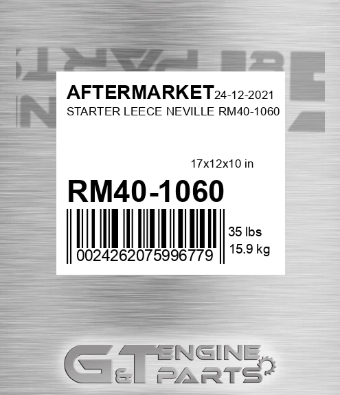 RM40-1060 Starter Leece Neville Rm40-1060 for AFTERMARKET