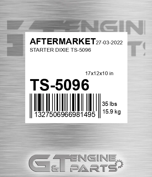 TS-5096 Starter Dixie Ts-5096 for AFTERMARKET