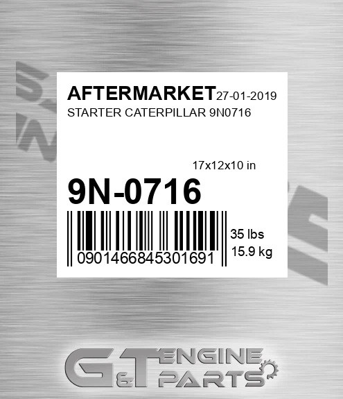 9N-0716 Starter Caterpillar for AFTERMARKET