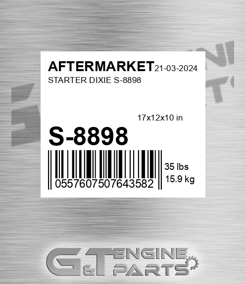 S-8898 Starter Dixie S-8898 for AFTERMARKET