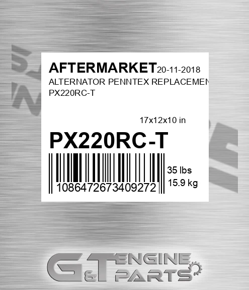 PX220RC-T Alternator Penntex Replacement Px220rc-t for AFTERMARKET