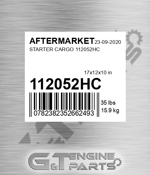 112052HC Starter Cargo