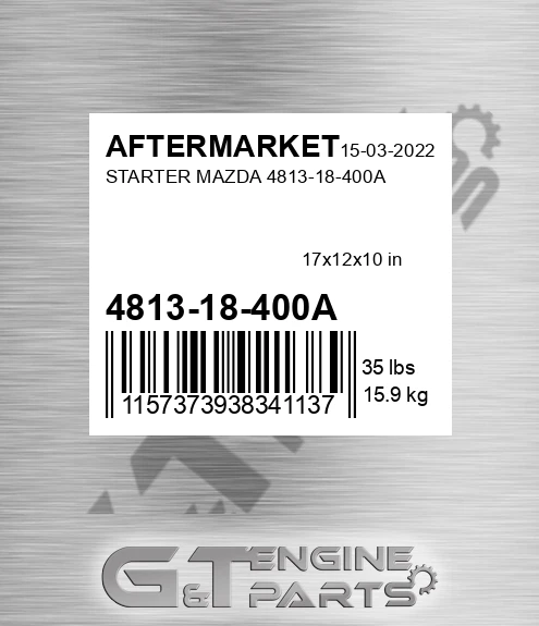 4813-18-400A Starter Mazda 4813-18-400a for AFTERMARKET