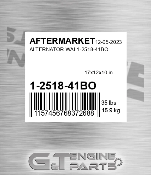 1-2518-41BO Alternator Wai 1-2518-41bo for AFTERMARKET