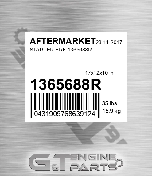 1365688R Starter Erf for AFTERMARKET