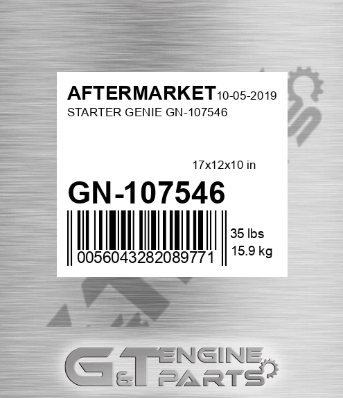 GN-107546 Starter Genie Gn-107546 for AFTERMARKET